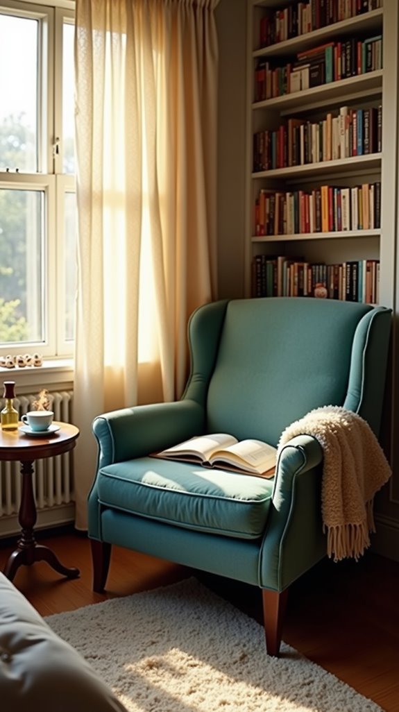 cozy reading nook design