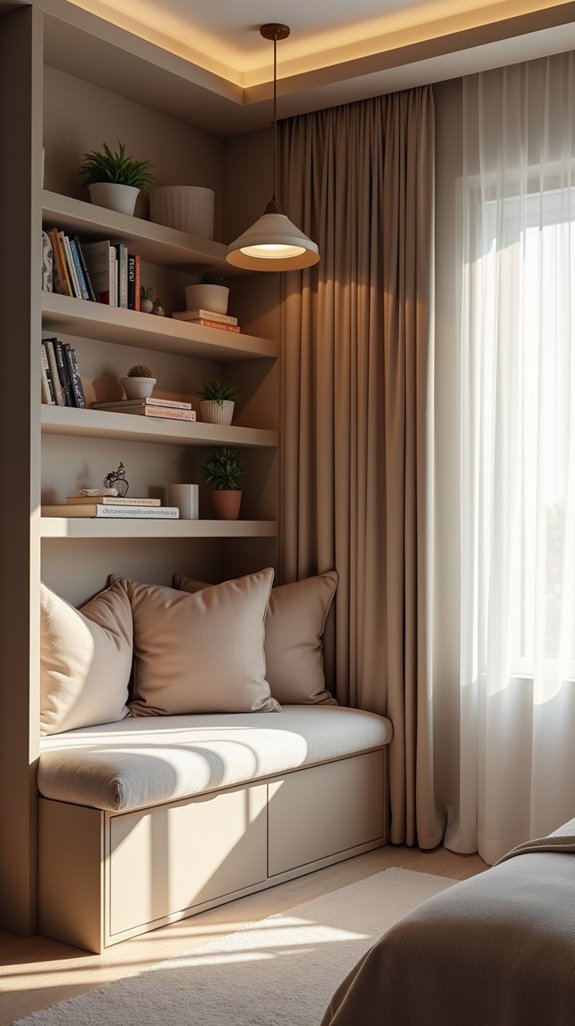 cozy reading nook design