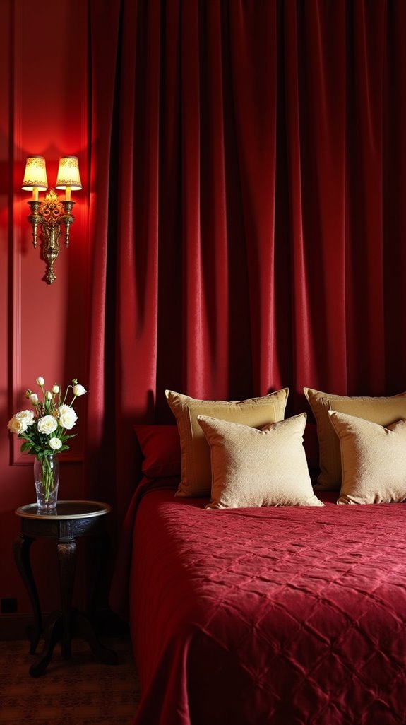 cozy red lighting options