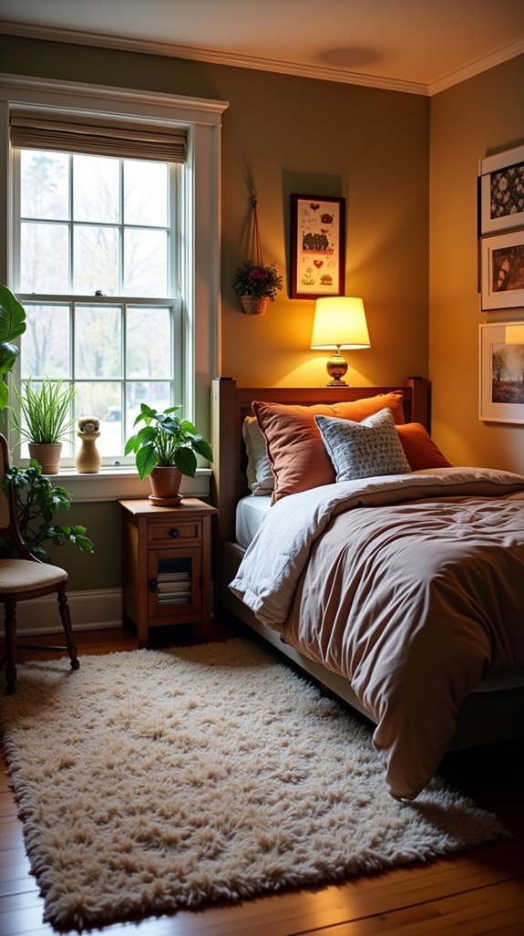 cozy rug enhances comfort