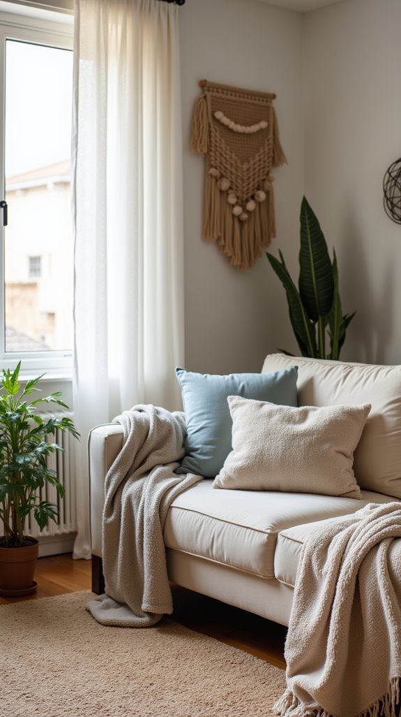 cozy textiles enhance comfort