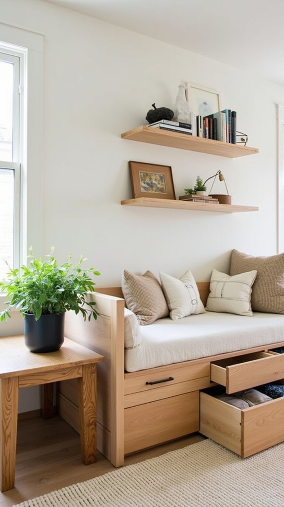 creative guest room storage