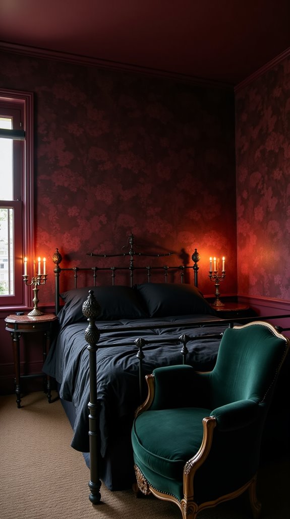 dark floral wallpaper inspiration