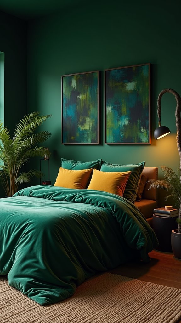 dark green serene sanctuary