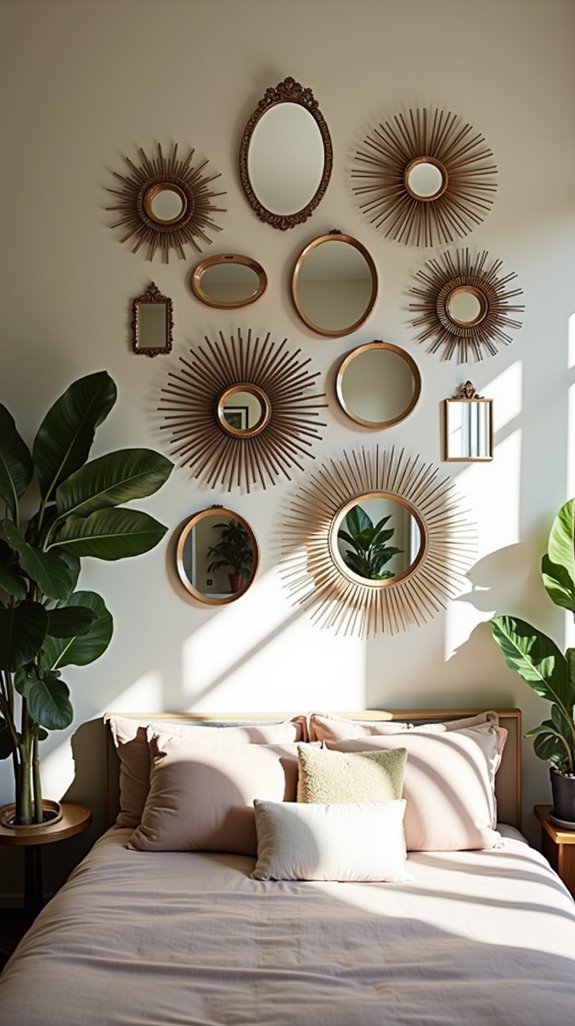 decorative mirror gallery wall