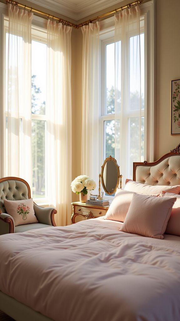 delicate curtains for elegance