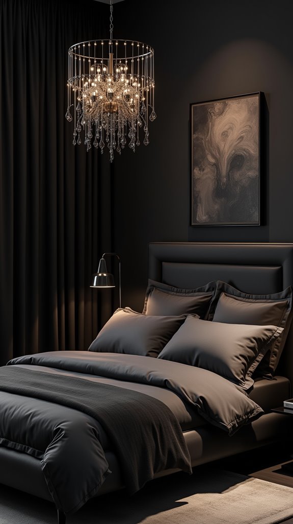 dramatic black lighting transformation