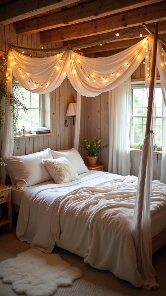 dreamy basement bedroom oasis