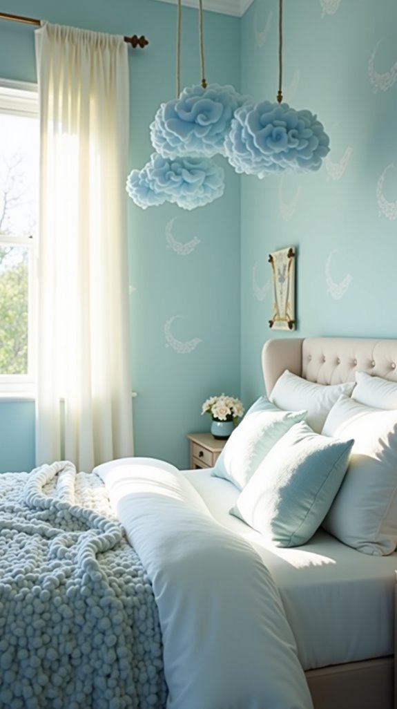 dreamy light blue fixtures