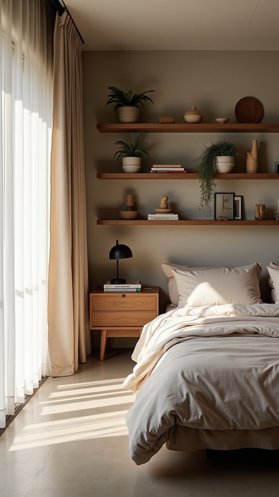 dynamic floating shelf displays