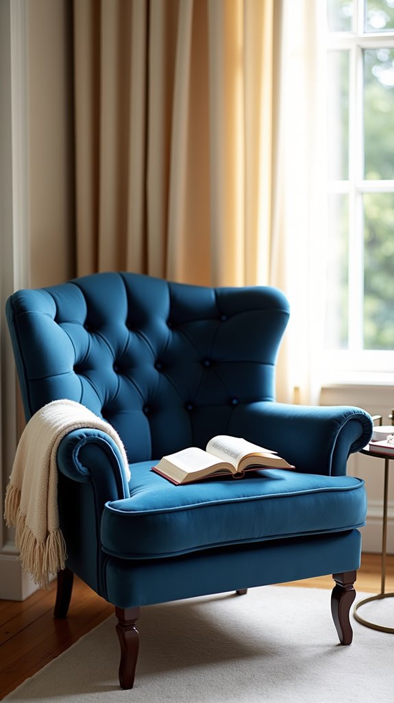 elegant comfortable reading chair
