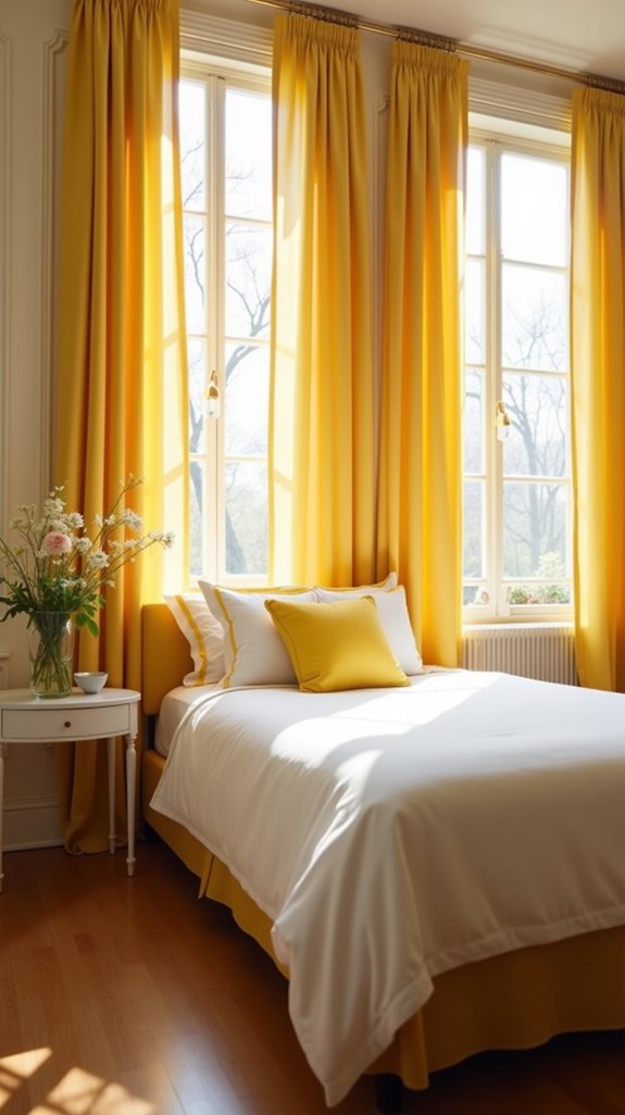 elegant yellow curtain styles