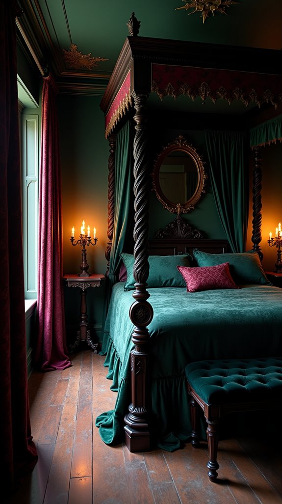 enchanting gothic jewel tones