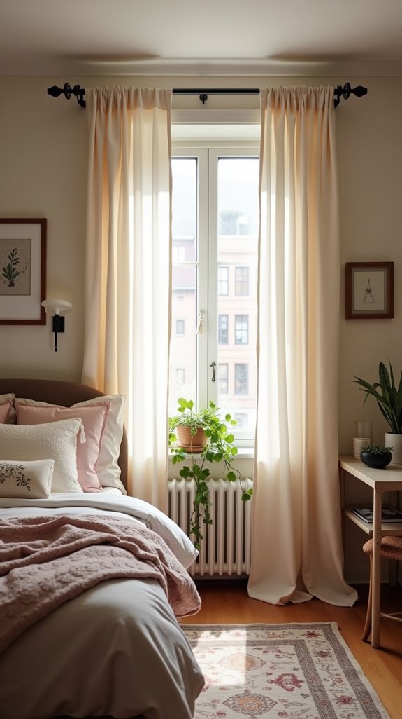 enhance space with beautiful curtains