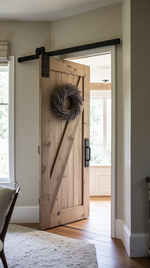 farmhouse barn doors charm