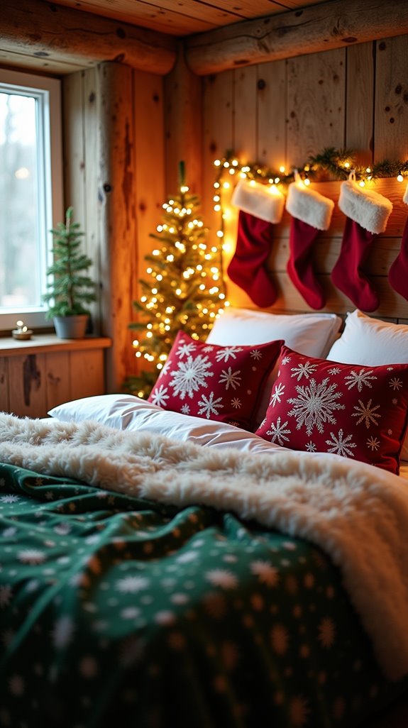 festive bedding color transformation