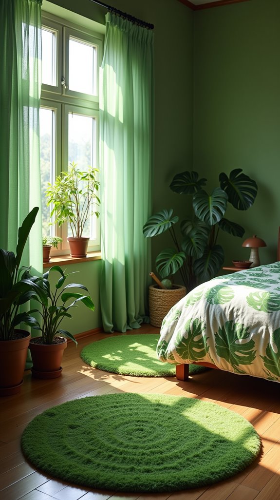 fresh green rug transformation