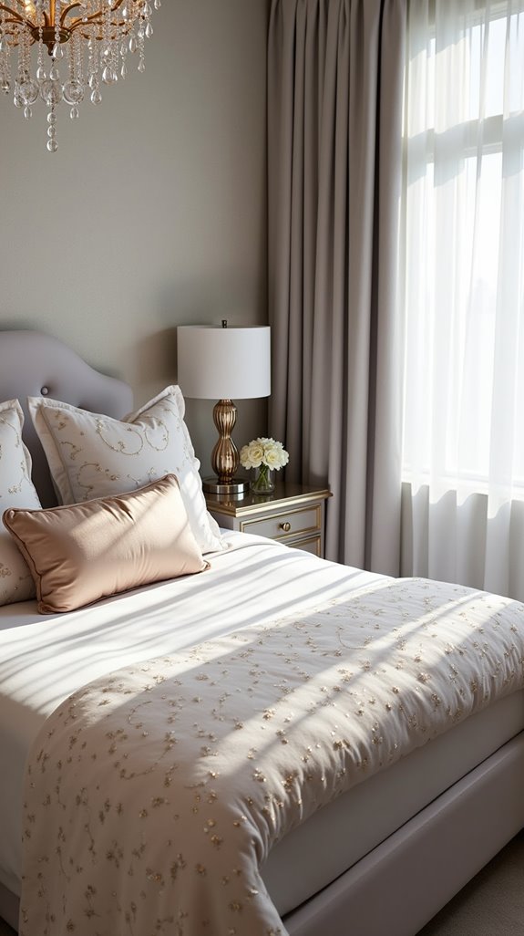 glamorous metallic home accents