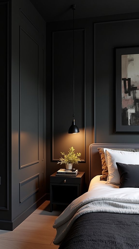 illuminate black walls creatively