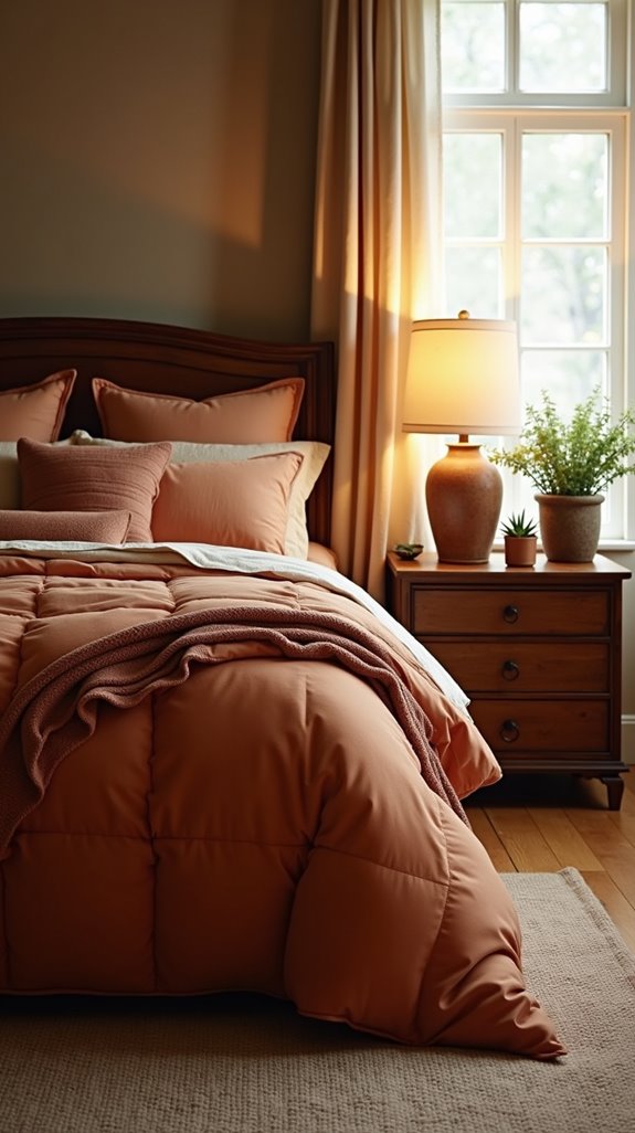 incorporate burnt orange accents