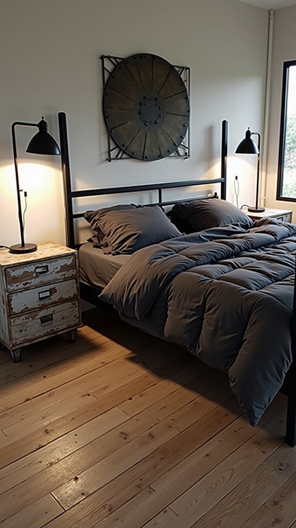 industrial black metal elements