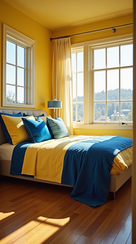 invigorating yellow and blue