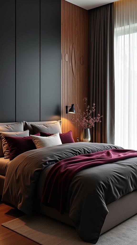 inviting textured bedroom design