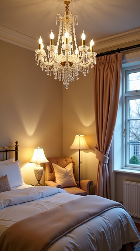 layered lighting for bedrooms