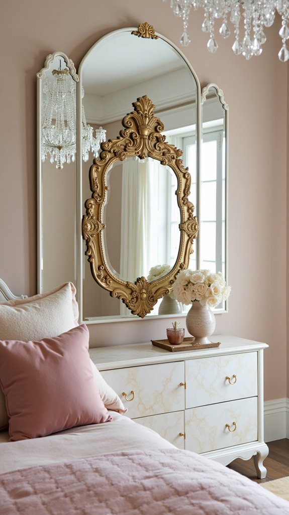 layered mirrors for glam