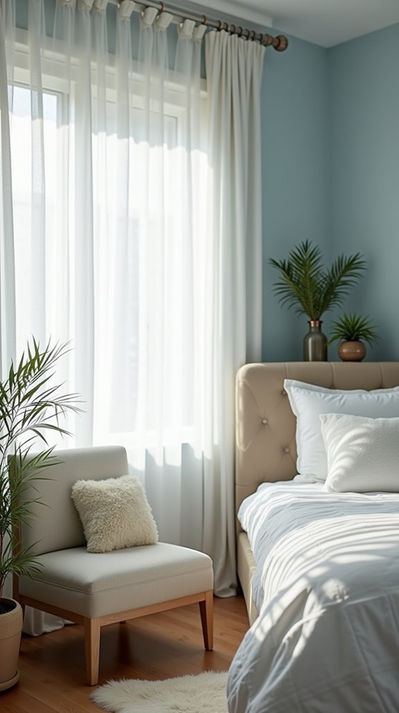 light blue bedroom serenity