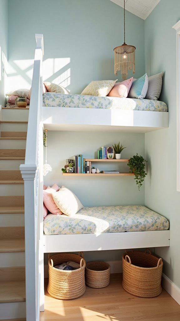 loft bed storage solutions