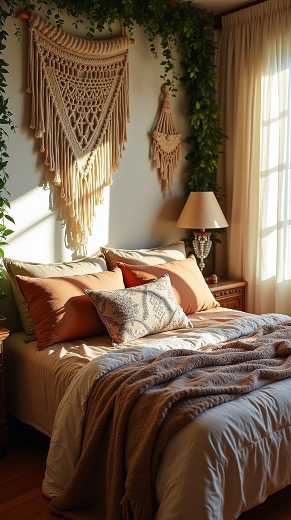 luxe bohemian bedding transformation