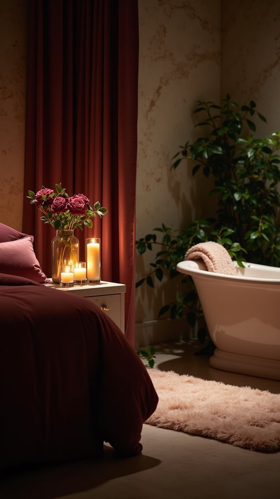 luxurious bath area design