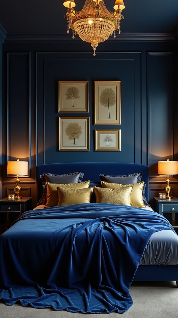 luxury in dark blue