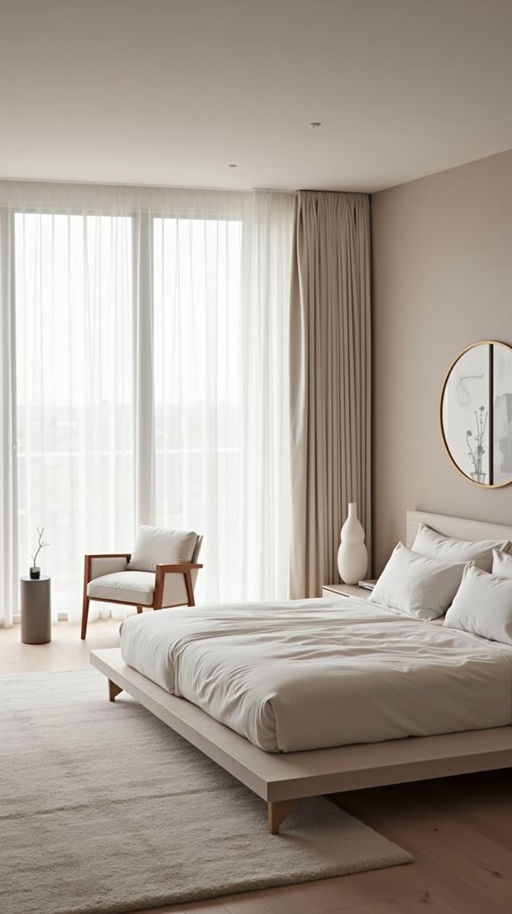 luxury minimalism bedroom design