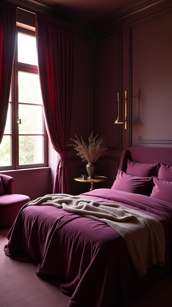 majestic deep plum elegance