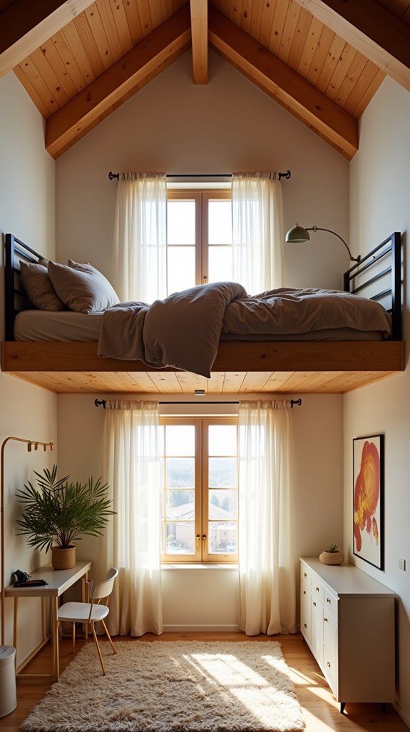 maximize space with lofts