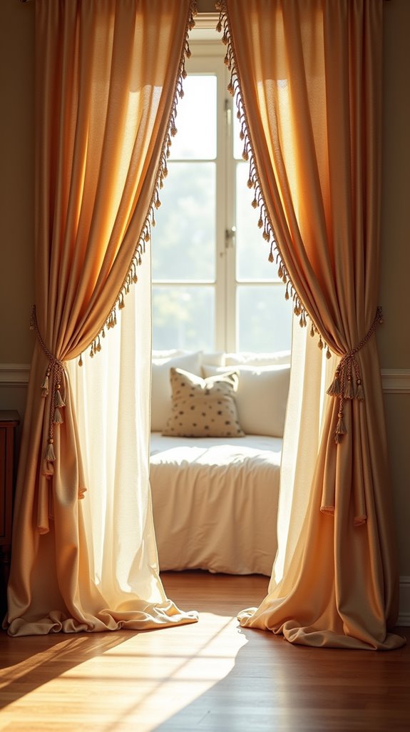 metallic accents enhance elegance