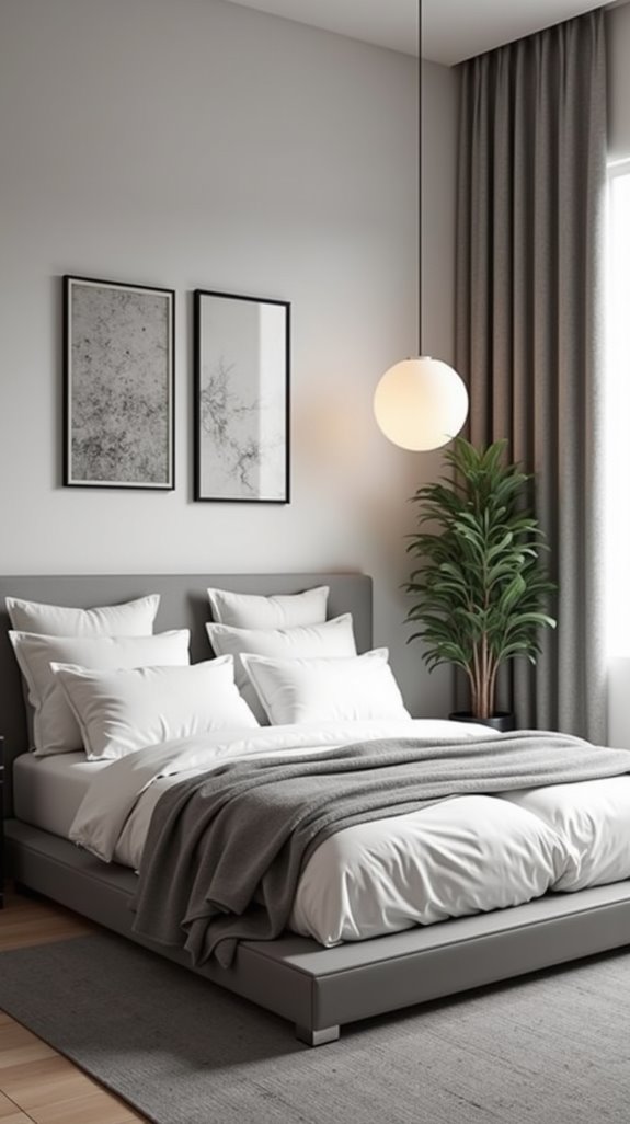 minimalist grey and white elegance