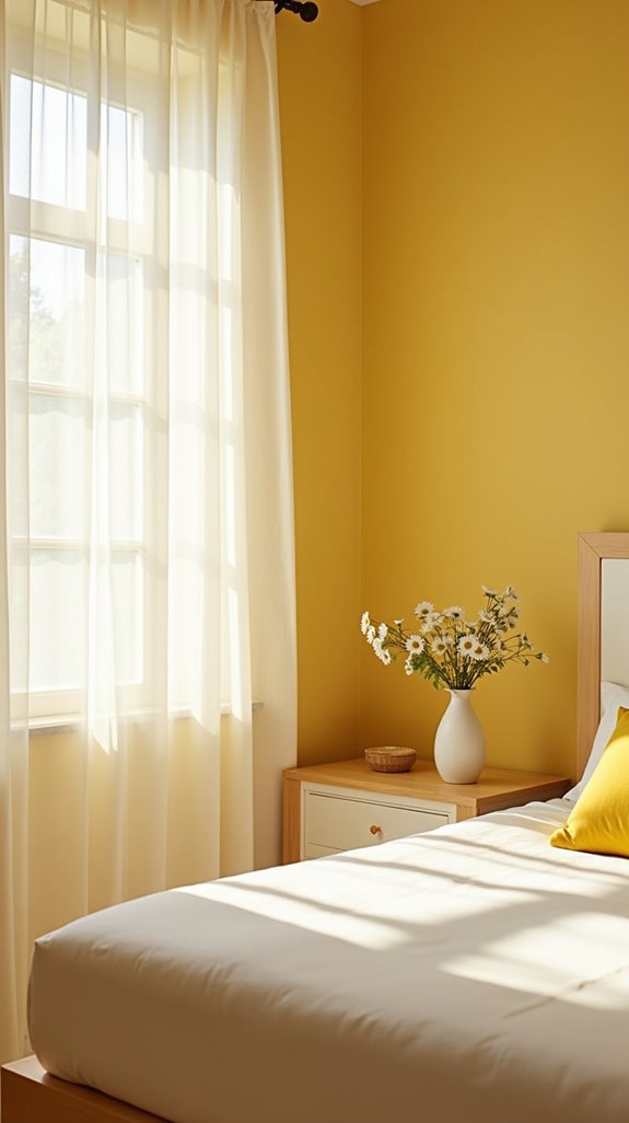 minimalist yellow decor accents