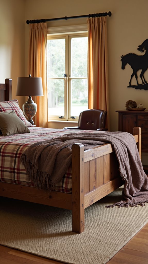 modern rustic bedroom blend