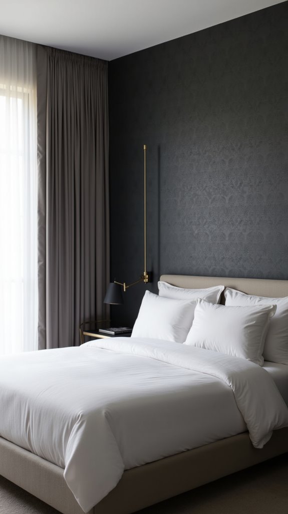 monochromatic bedroom tranquility design