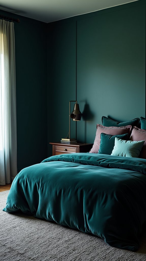 monochromatic textured bedroom design