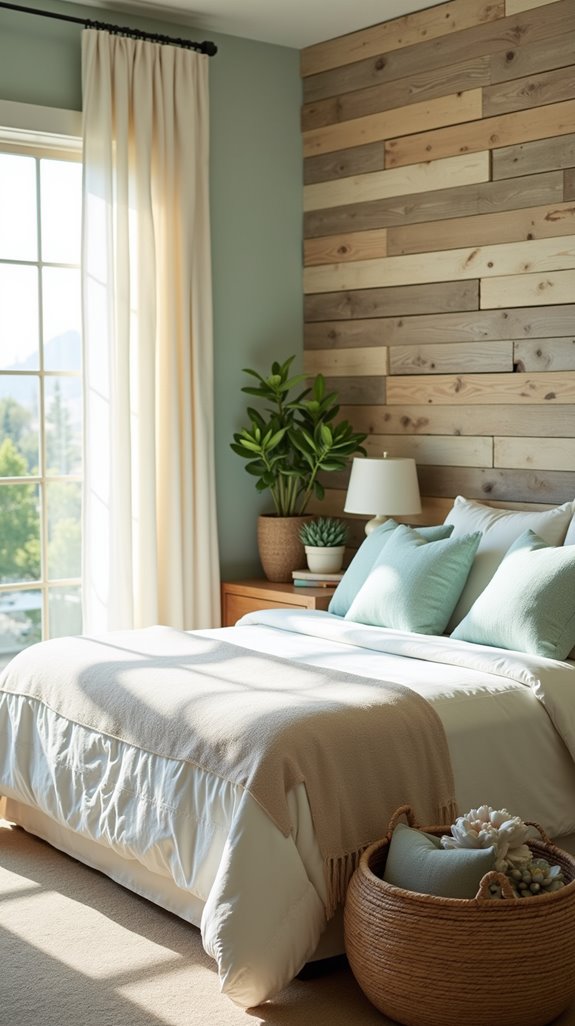 natural material accent walls