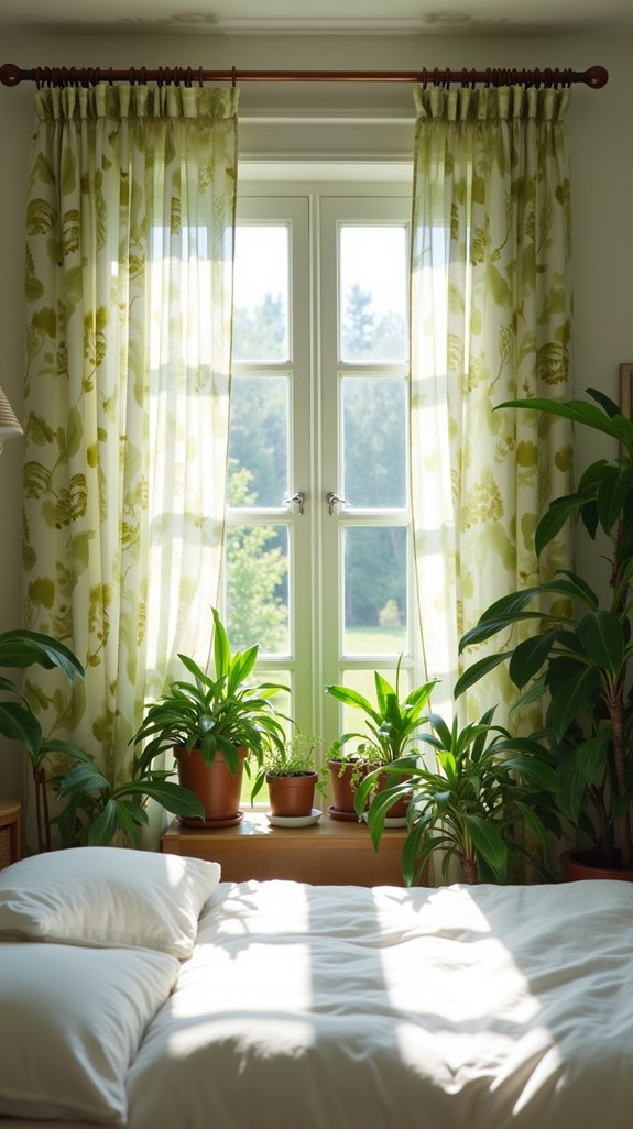 nature inspired vibrant curtains