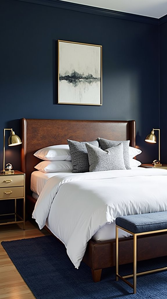 navy accents for tranquility