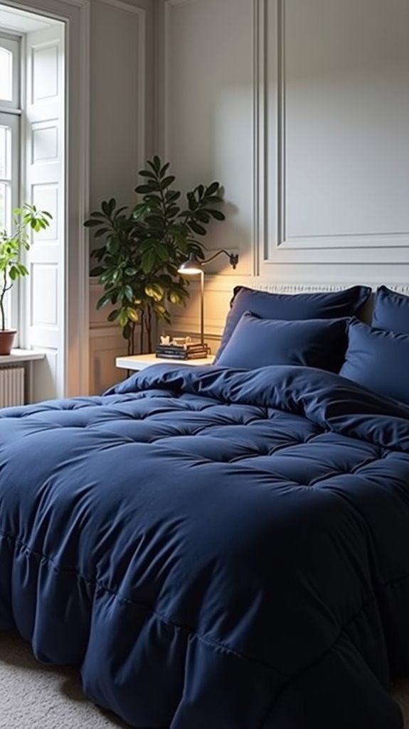 navy colors create tranquility