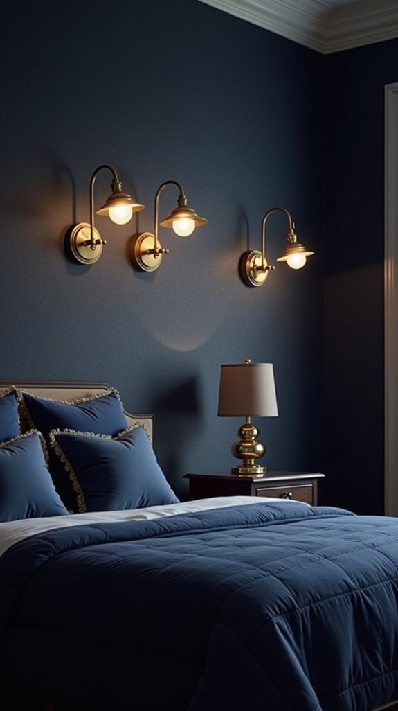 navy fixtures elevate ambiance