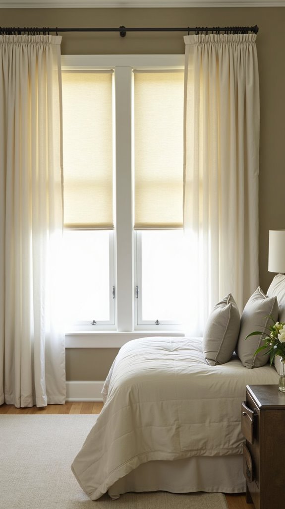 neutral soft window treatments