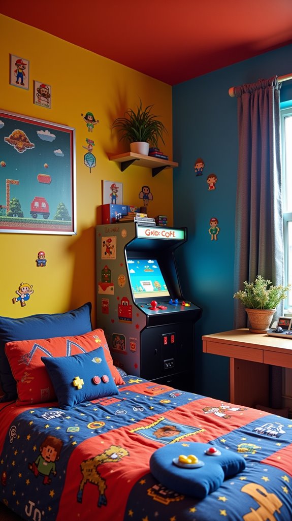 nostalgic retro game decor